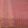 Sanskriti Vintage Sarees Indian Purple Pure Silk Printed Sari 5yd Craft Sustainable Fabric