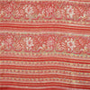Sanskriti Vintage Sarees 100% Pure Silk Print Sari Quilting Felting Craft Sustainable Fabric