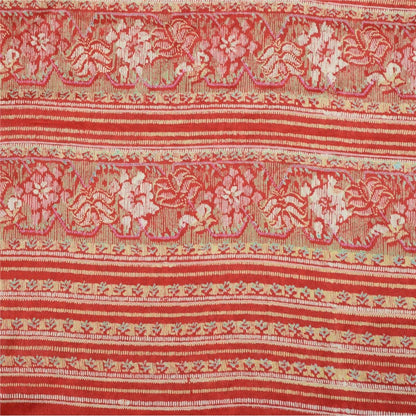 Sanskriti Vintage Sarees 100% Pure Silk Print Sari Quilting Felting Craft Sustainable Fabric