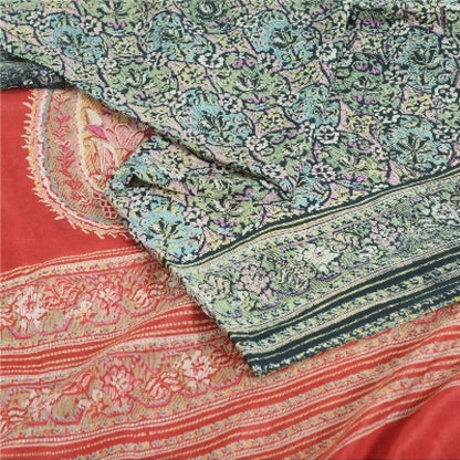 Sanskriti Vintage Sarees 100% Pure Silk Print Sari Quilting Felting Craft Sustainable Fabric