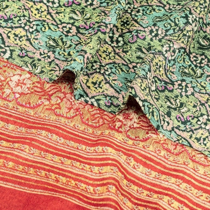 Sanskriti Vintage Sarees 100% Pure Silk Print Sari Quilting Felting Craft Sustainable Fabric