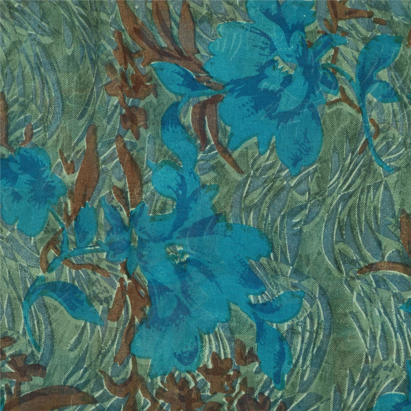 Sanskriti Vintage Sarees Quilting Felting Craft Sustainable Fabric Pure Georgette Print Sari