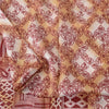 Sanskriti Vintage Sarees Red/Cream 100% Pure Silk Printed Sari 5yd Craft Sustainable Fabric