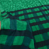Sanskriti Vintage Sarees Green 100% Pure Silk Printed Sari 5yd Soft Craft Sustainable Fabric