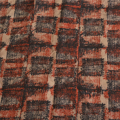 Sanskriti Vintage Sarees Pure Silk 5yd Quilting Felting Craft Sustainable Fabric Print Sari