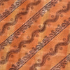 Sanskriti Vintage Sarees Indian Peach Pure Silk Printed Sari 5yd Craft Sustainable Fabric