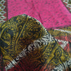 Sanskriti Vintage Sarees Indian Hot Pink Pure Silk Printed Sari Craft Sustainable Fabric