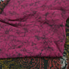 Sanskriti Vintage Sarees Indian Hot Pink Pure Silk Printed Sari Craft Sustainable Fabric