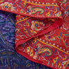 Sanskriti Vintage Sarees Red/Purple Pure Silk Printed Sari Floral Craft Sustainable Fabric