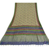 Sanskriti Vintage Sarees Pure Georgette Hand Block Sari Quilting Felting Sustainable Fabric