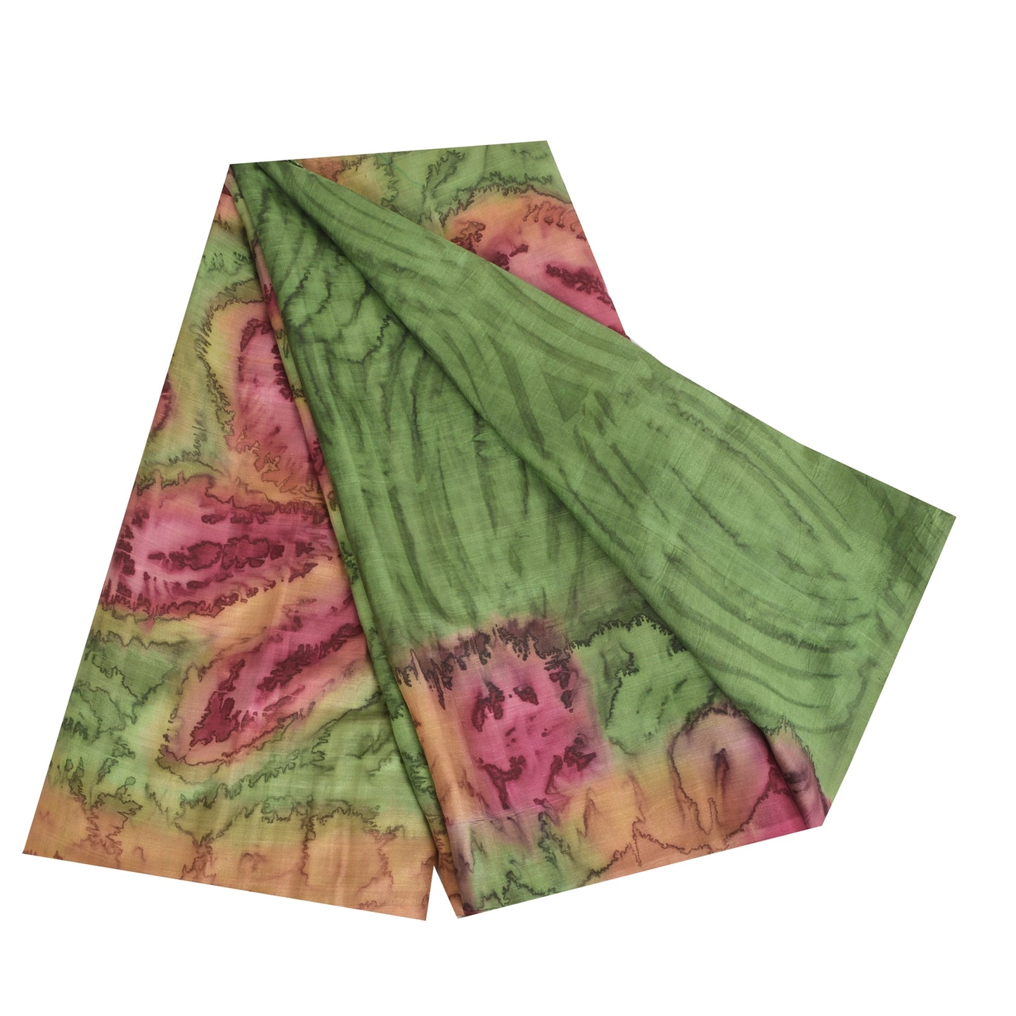 Sanskriti Vintage Sarees Pure Silk Print Sari 5yd Quilting Felting Craft Sustainable Fabric