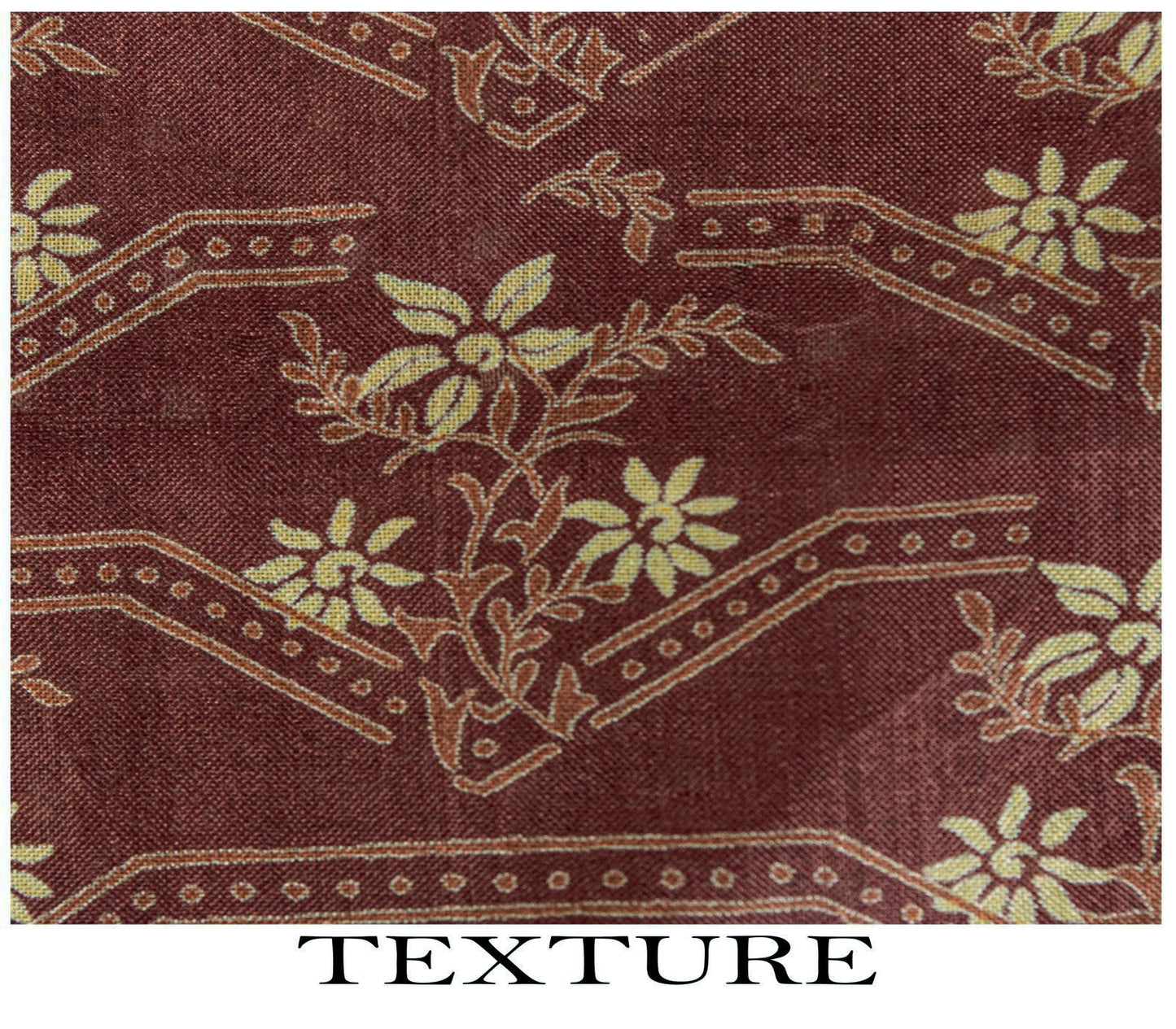 Sanskriti Vintage Saree Wine Soft 100% Pure Silk Floral Print Sari 5.5+Yd Fabric