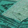 Sanskriti Vintage Sarees Sea-Green 100% Pure Silk Printed Sari 5yd Craft Sustainable Fabric