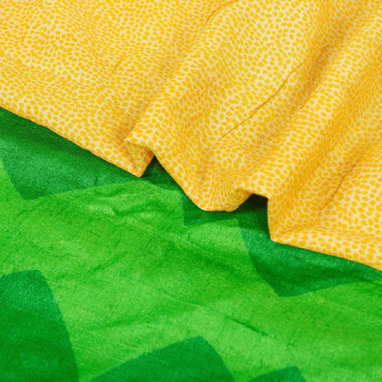 Sanskriti Vintage Sarees Indisk Cremefarvet Ren Silke Trykt Sari 5yd Håndværk Bæredygtigt Stoff