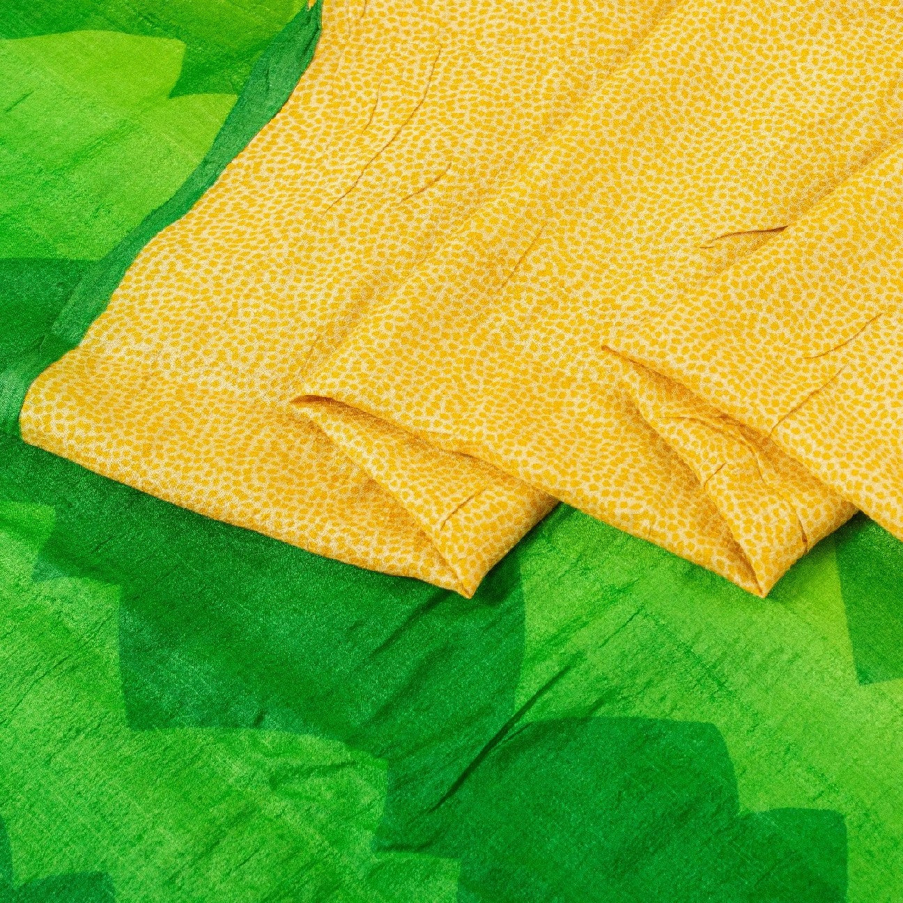 Sanskriti Vintage Sarees Indisk Cremefarvet Ren Silke Trykt Sari 5yd Håndværk Bæredygtigt Stoff