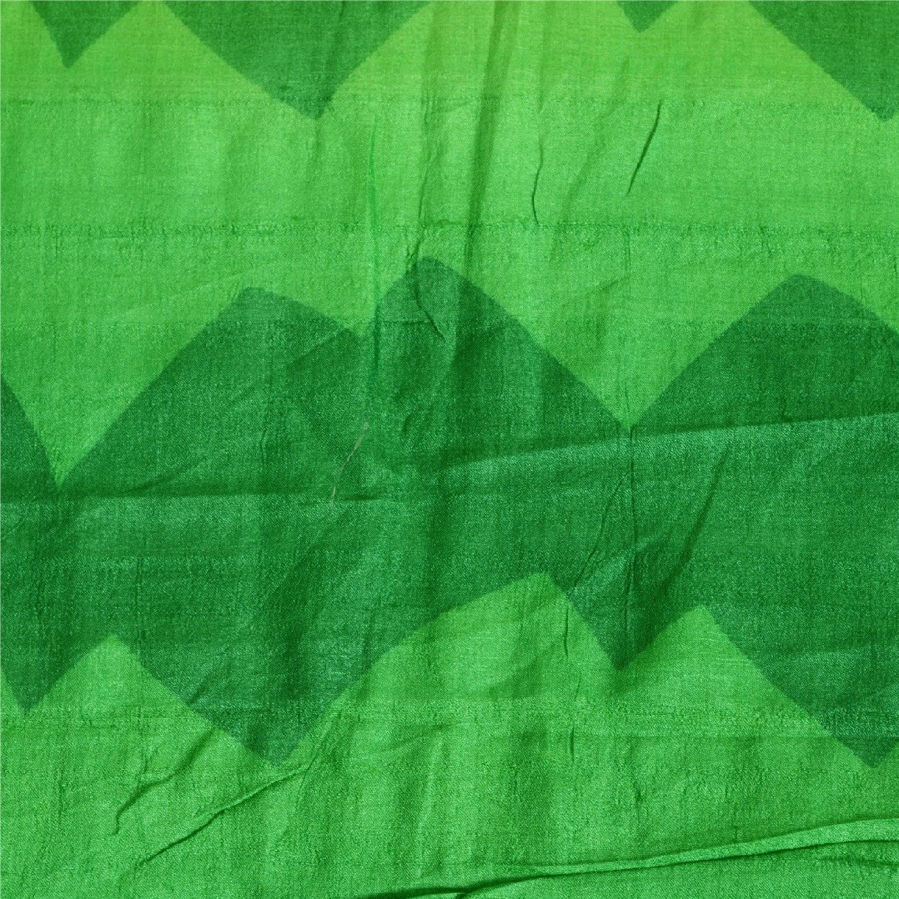 Sanskriti Vintage Sarees Indisk Cremefarvet Ren Silke Trykt Sari 5yd Håndværk Bæredygtigt Stoff