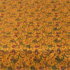 Sanskriti Vintage Sarees Yellow 100% Pure Silk Printed Sari 5yd Craft Sustainable Fabric
