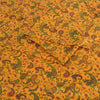 Sanskriti Vintage Sarees Yellow 100% Pure Silk Printed Sari 5yd Craft Sustainable Fabric