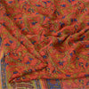 Sanskriti Vintage Sarees Quilting Felting Craft Sustainable Fabric Pure Chiffon Print Sari