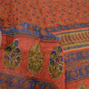 Sanskriti Vintage Sarees Quilting Felting Craft Sustainable Fabric Pure Chiffon Print Sari