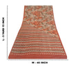 Sanskriti Vintage Sarees Quilting Felting Craft Sustainable Fabric Pure Georgette Print Sari