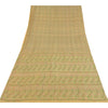 Sanskriti Vintage Sarees Beige Indian Pure Silk Printed Sari 6yd Craft Sustainable Fabric