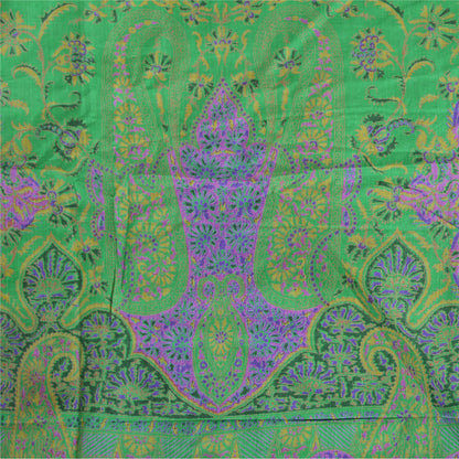 Sanskriti Vintage Sarees 6yd Quilting Felting Craft Sustainable Fabric Pure Silk Print Sari