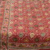 Sanskriti Vintage Sarees 6yd Quilting Felting Craft Sustainable Fabric Red Pure Silk Sari