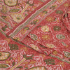 Sanskriti Vintage Sarees 6yd Quilting Felting Craft Sustainable Fabric Red Pure Silk Sari