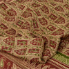 Sanskriti Vintage Sarees Blend Silk 5yd Quilting Felting Craft Sustainable Fabric Print Sari