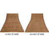 Sanskriti Vintage Sarees Blend Silk 5yd Quilting Felting Craft Sustainable Fabric Print Sari