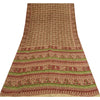Sanskriti Vintage Sarees Blend Silk 5yd Quilting Felting Craft Sustainable Fabric Print Sari