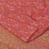 Sanskriti Vintage Sarees Red 6yd Quilting Felting Craft Sustainable Fabric Pure Silk Sari
