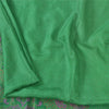 Sanskriti Vintage Sarees Green Indian Pure Silk Printed Sari 6yd Craft Sustainable Fabric