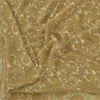 Sanskriti Vintage Sarees Cream Blend Georgette Print Sari 6yd Soft Craft Sustainable Fabric