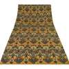 Sanskriti Vintage Sarees Indian Yellow Pure Silk Printed Sari 5yd Craft Sustainable Fabric