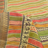 Sanskriti Vintage Sarees Multi Warli Art Pure Silk Printed Sari 5yd Craft Sustainable Fabric