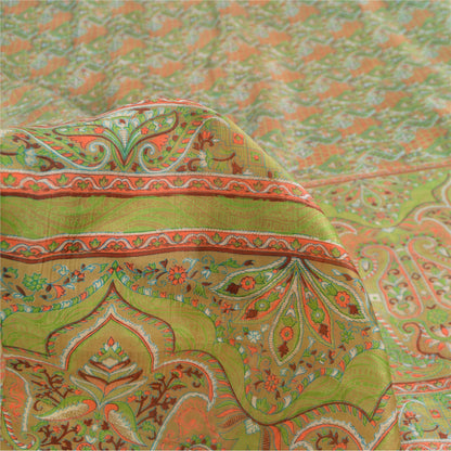 Sanskriti Vintage Sarees Pure Silk Quilting Felting Craft Sustainable Fabric Printed Sari
