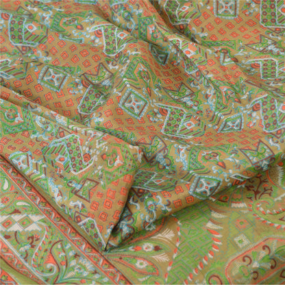 Sanskriti Vintage Sarees Pure Silk Quilting Felting Craft Sustainable Fabric Printed Sari