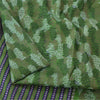 Sanskriti Vintage Sarees Green Indian Pure Silk Printed Sari 5yd Craft Sustainable Fabric