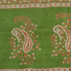 Sanskriti Vintage Sarees Green Indian Pure Silk Printed Sari 6yd Craft Sustainable Fabric