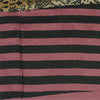 Sanskriti Vintage Sarees Cream Pure Silk Floral Printed Sari 5+yd Craft Fabric