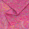 Sanskriti Vintage Sarees From India Pink Pure Silk Printed Sari 5yd Craft Fabric