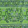 Sanskriti Vintage Sarees Green Indian Pure Silk Printed Sari 5+yd Craft Fabric