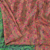Sanskriti Vintage Sarier Fra Indien Pink Ren Silke Trykt Sari 5yd Håndværk Bæredygtigt Stoff