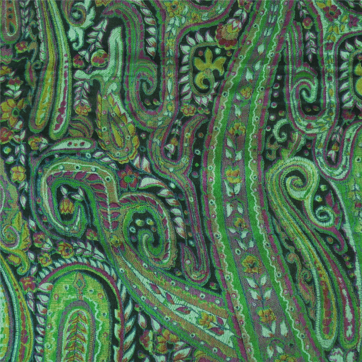 Sanskriti Vintage Sarier Fra Indien Pink Ren Silke Trykt Sari 5yd Håndværk Bæredygtigt Stoff