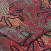 Sanskriti Vintage Sarees Red/Green 100% Pure Silk Printed Sari 5yd Craft Sustainable Fabric