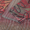 Sanskriti Vintage Sarees Red/Green 100% Pure Silk Printed Sari 5yd Craft Sustainable Fabric
