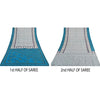 Sanskriti Vintage Sarees Ivory/Blue 100% Pure Silk Printed Sari 5yd Craft Sustainable Fabric