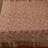 Sanskriti Vintage Sarees Dark Red 100% Pure Silk Printed Sari 5yd Craft Sustainable Fabric